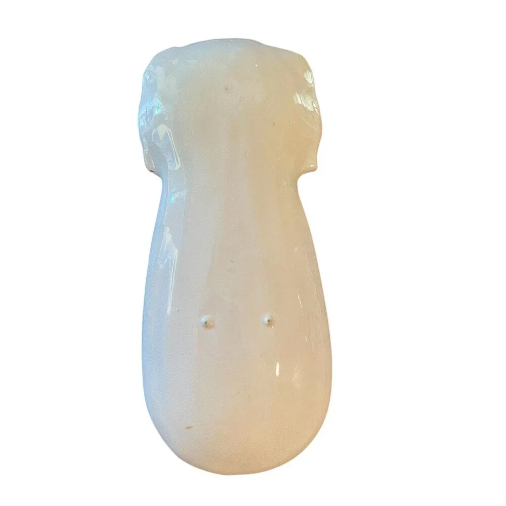 Unique Farmhouse Kitchen Style Vintage Celery Shaped Ceramic Spoon Rest / Tray